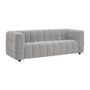 Sofa 3-Sitzer - Bouclé-Stoff - Hellgrau - LERICI von Pascal Morabito