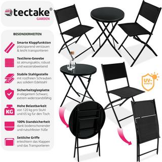 Tectake Ensemble table et chaises de jardin DUSSELDORF  