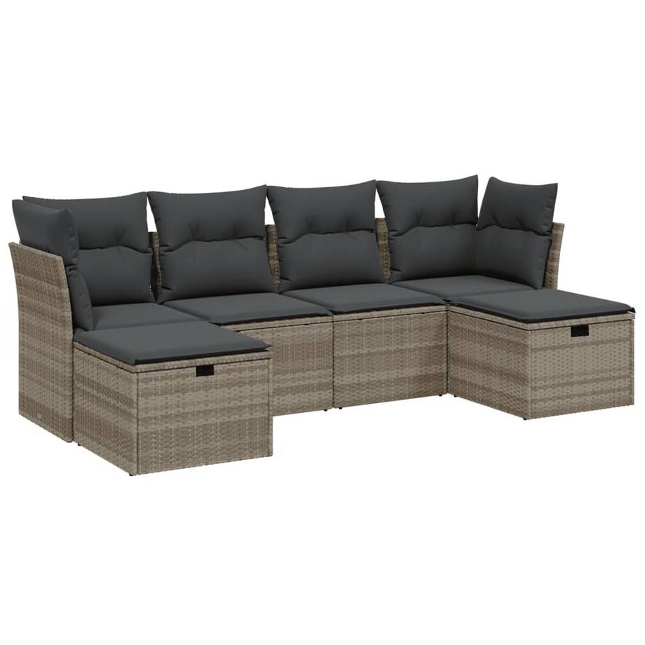 set divano da giardino Polirattan