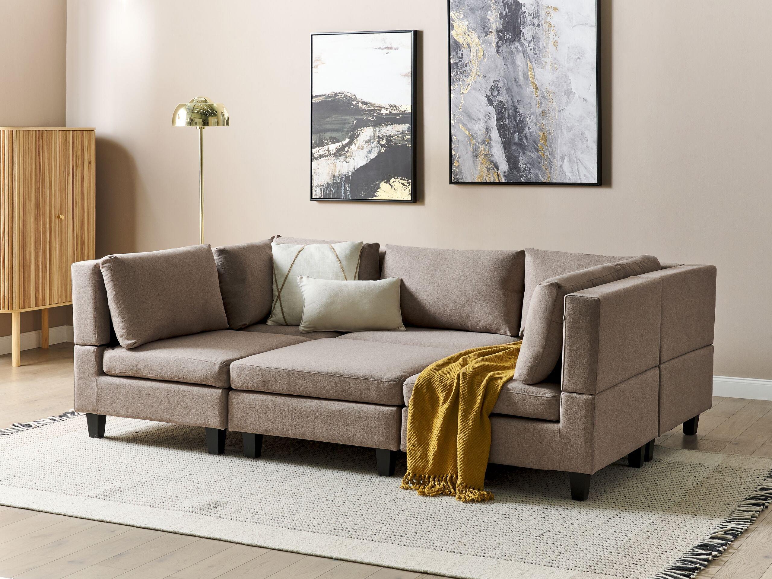 Beliani Modulsofa aus Polyester Modern UNSTAD  