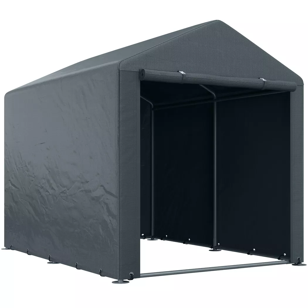Outsunny - Tente de garage, One Size, Gris