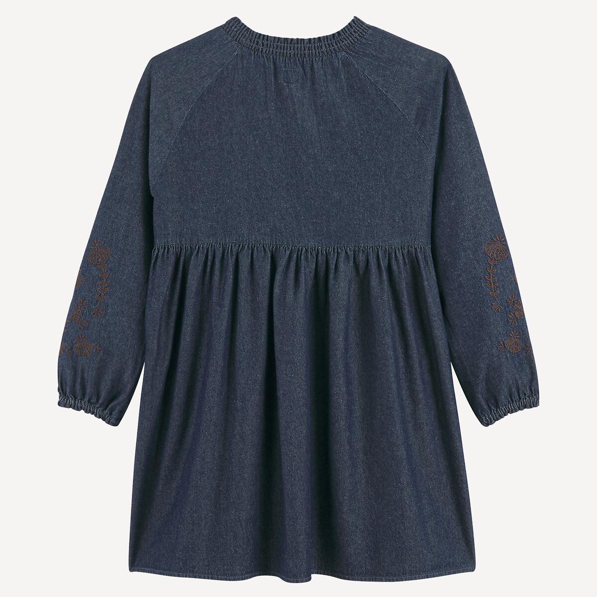 La Redoute Collections  Kleid mit langen Ärmeln aus leichtem Denim 