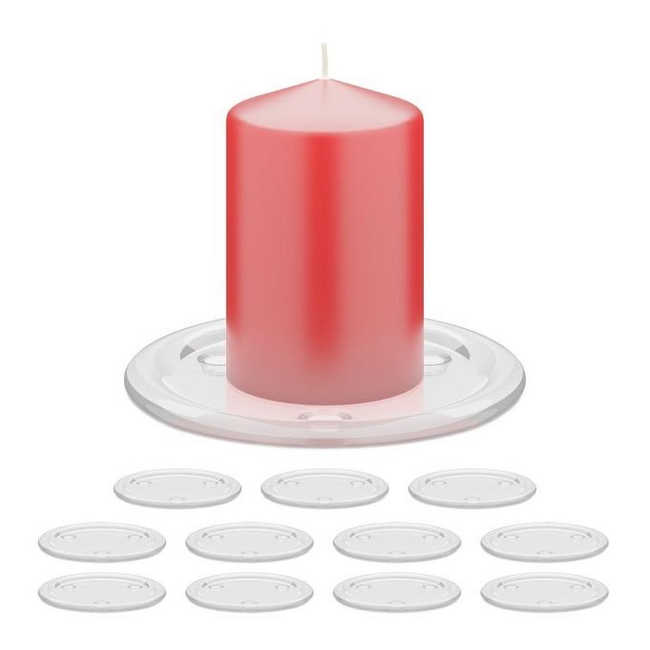 Northio  Glaskerzenleuchter, 12 Stück 