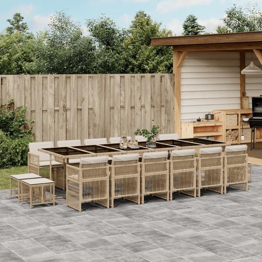 VidaXL set da pranzo da giardino Polirattan  