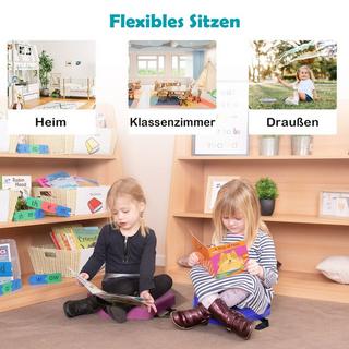 Northio  6er Set Kinder Stuhlkissen mit Griff & Reißverschluss Sitzkissen Sitzerhöhung Hauptkissen Bunt 