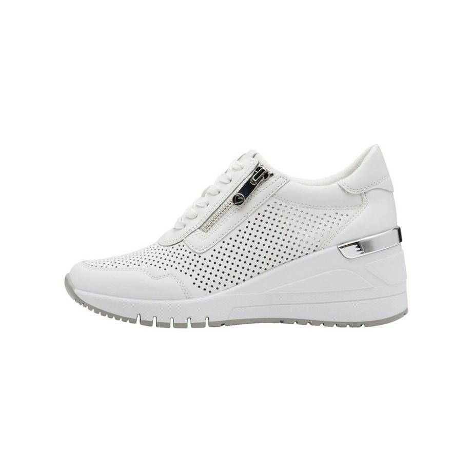 Marco Tozzi Sneaker con Zeppa Perforata e Cerniera Laterale  