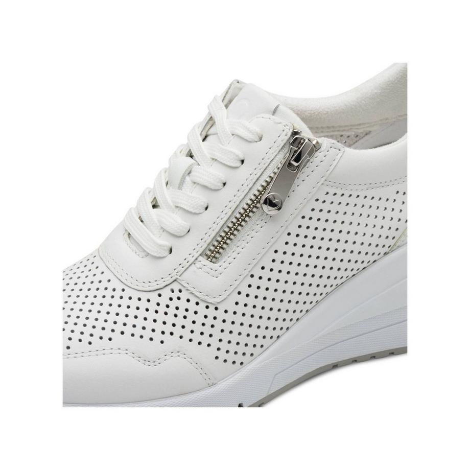 Marco Tozzi Sneaker con Zeppa Perforata e Cerniera Laterale  