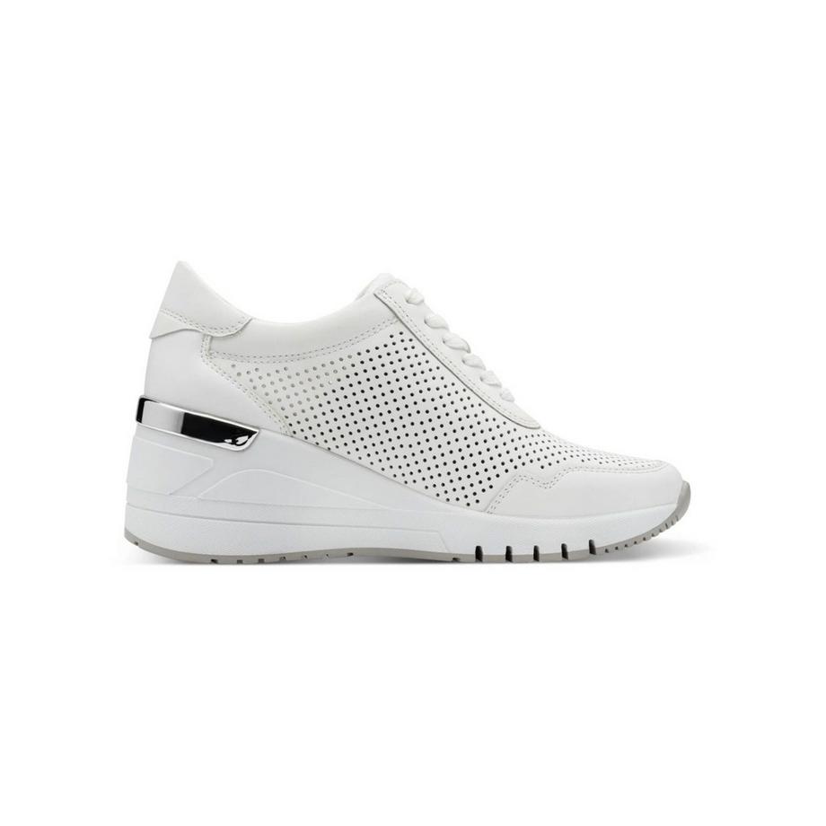 Marco Tozzi Sneaker con Zeppa Perforata e Cerniera Laterale  