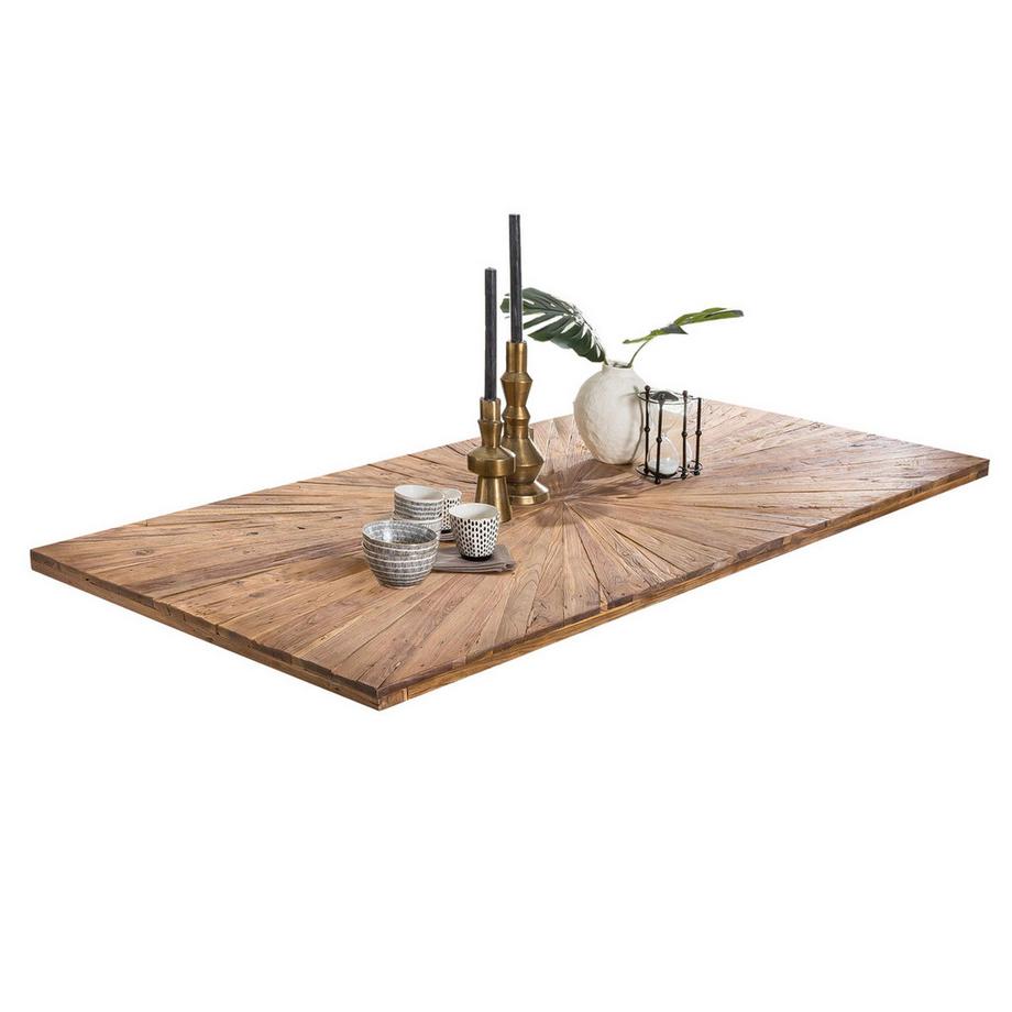 mutoni Table de salle à manger Honeyfield teck naturel 160x90  