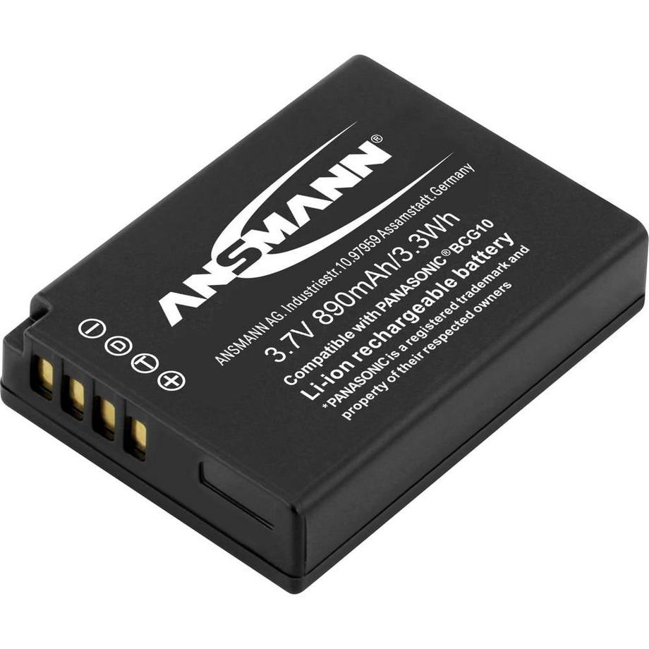 ANSMANN  DMW-BCG10 Batteria ricaricabile fotocamera sostituisce la batteria originale (camera) DMW-BCG10e, DMW-B 