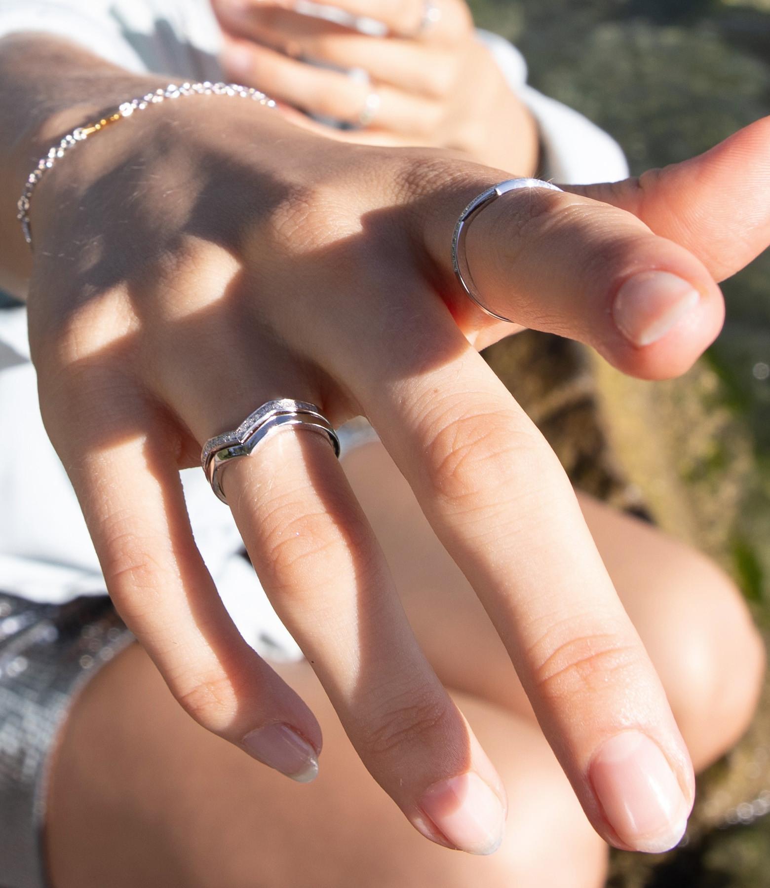 PHANTASYA  Ring 2205 Rhodiniert 