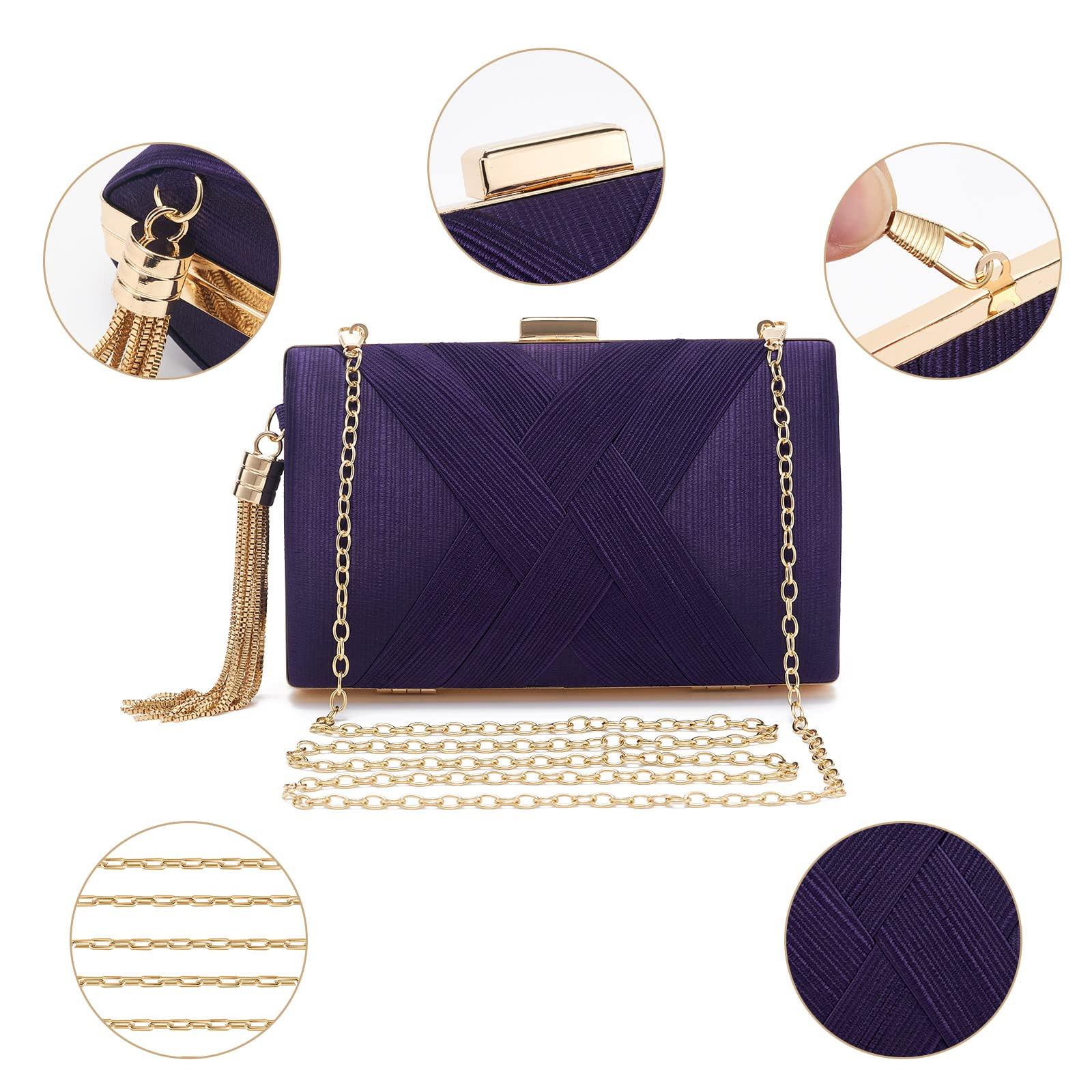 Only-bags.store Clutch Abendtasche Fransen Elegante Kettentasche Clutch Bag Clutch Abendtasche Fransen Elegante Kettentasche Clutch Bag 