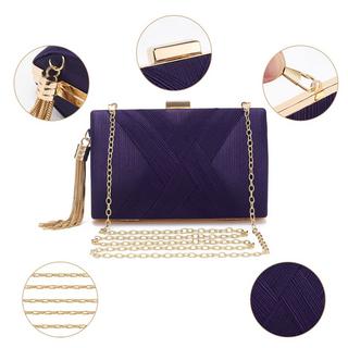 Only-bags.store Clutch Abendtasche Fransen Elegante Kettentasche Clutch Bag Clutch Abendtasche Fransen Elegante Kettentasche Clutch Bag 