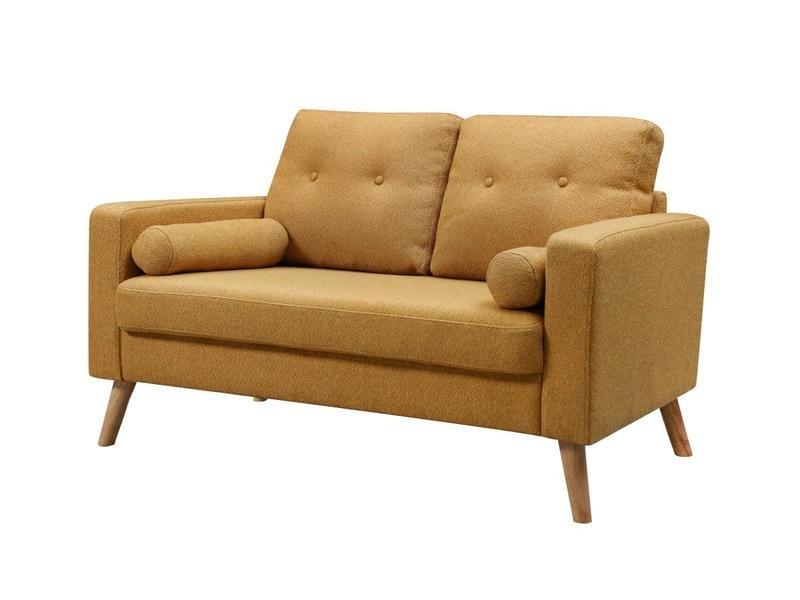 Vente-unique Couchgarnitur 3+2 TATUM Stoff mit WolleOptik  