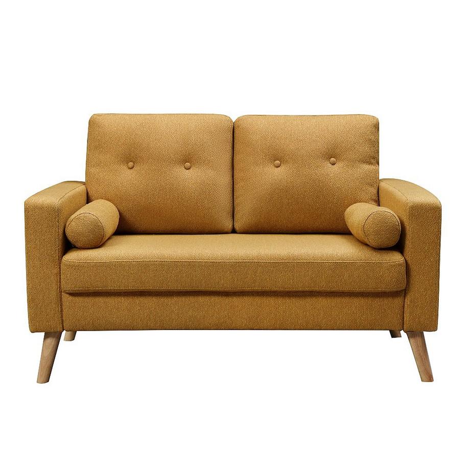 Vente-unique Canapé 3+2 places en tissu effet lainage à  bouclettes TATUM  