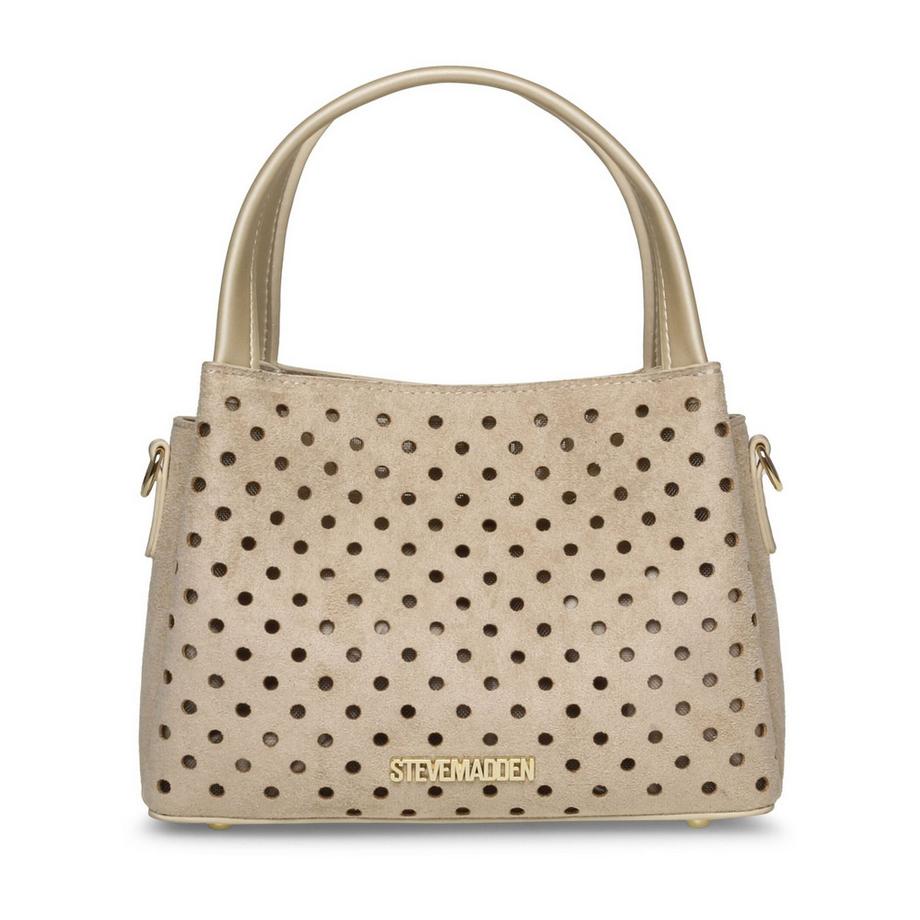 STEVE MADDEN Genietete Perforierte Top Handle Tasche  