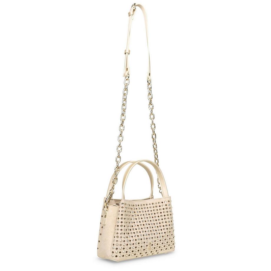 STEVE MADDEN Genietete Perforierte Top Handle Tasche  