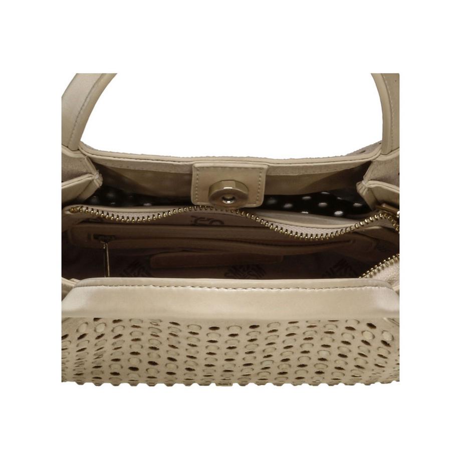 STEVE MADDEN Genietete Perforierte Top Handle Tasche  
