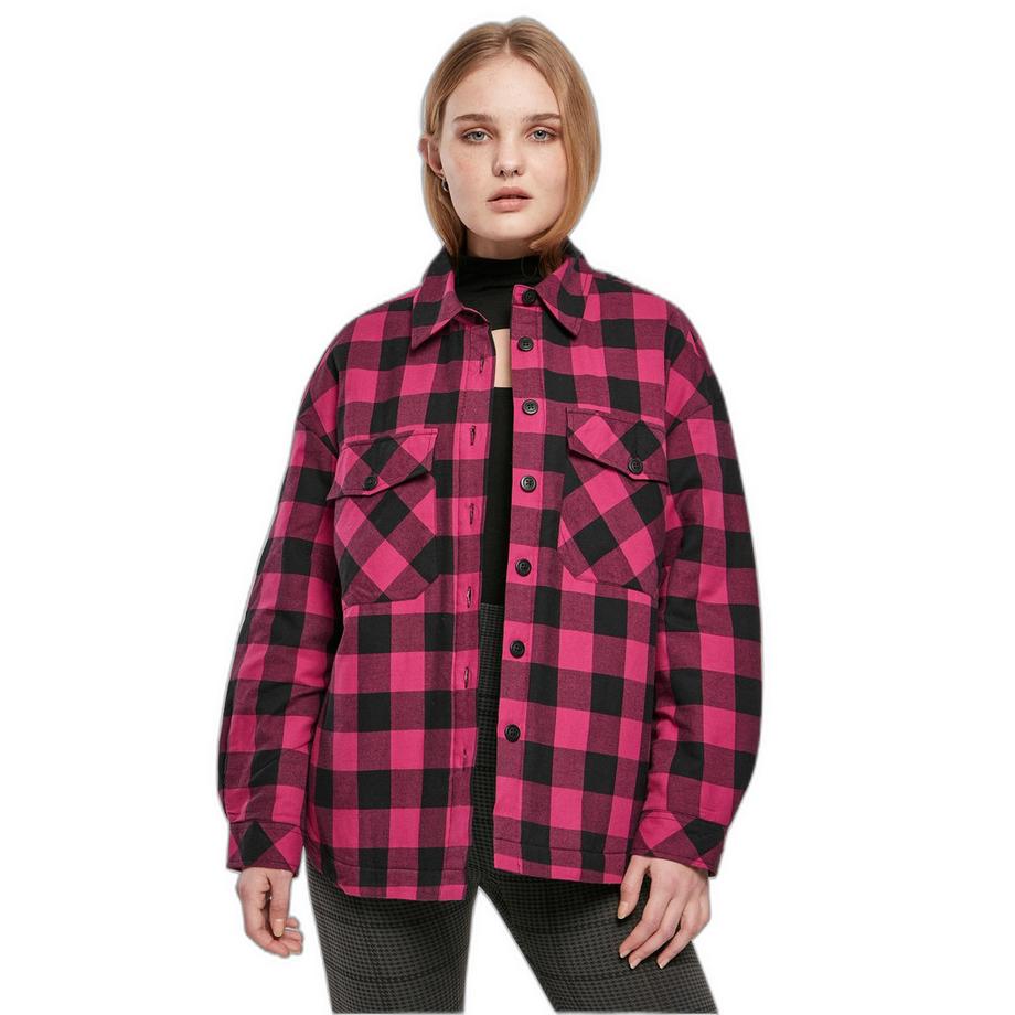 URBAN CLASSICS Gepolstertes Flanell Overshirt  
