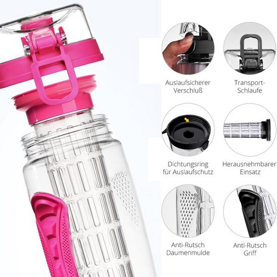 LA VAGUE  VITALITY Trinkflasche mit Einsatz 