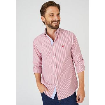 Chemise rayée pur coton.