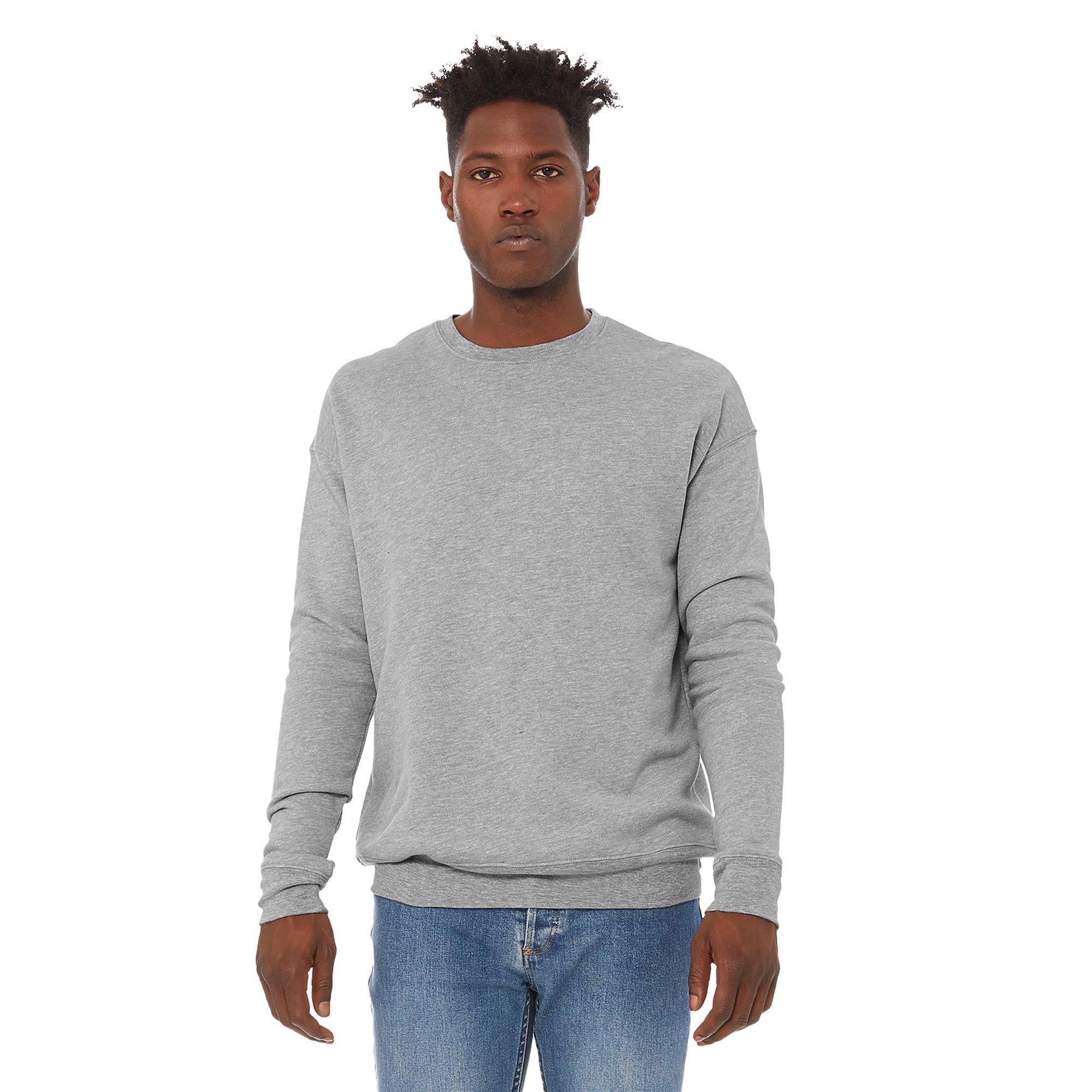 Bella + Canvas  Classic Sweatshirt, Überschnittene Schulter 