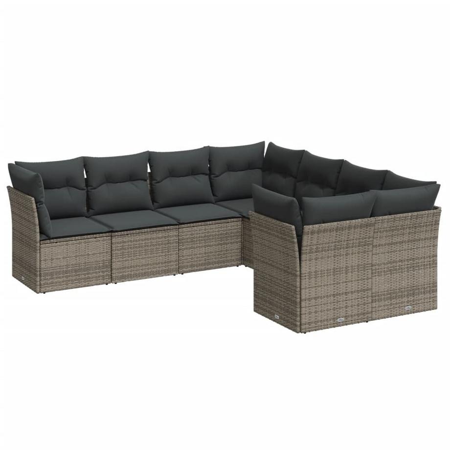 set divano da giardino Polirattan