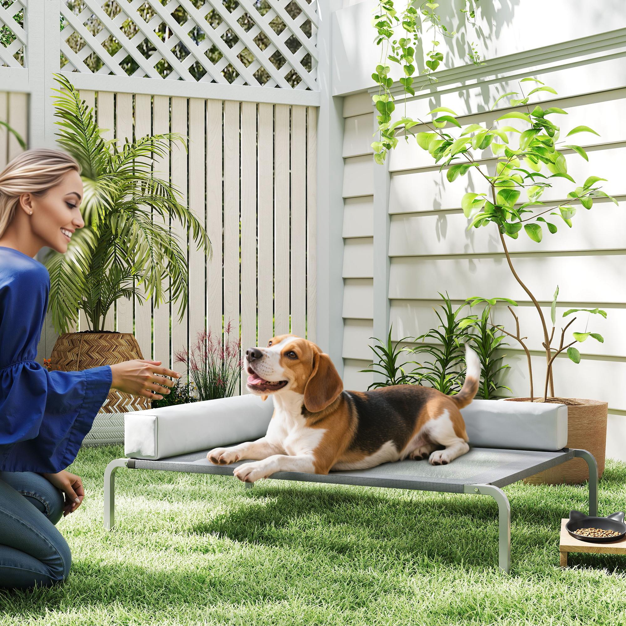 PawHut  Lit surélevé pour chien 