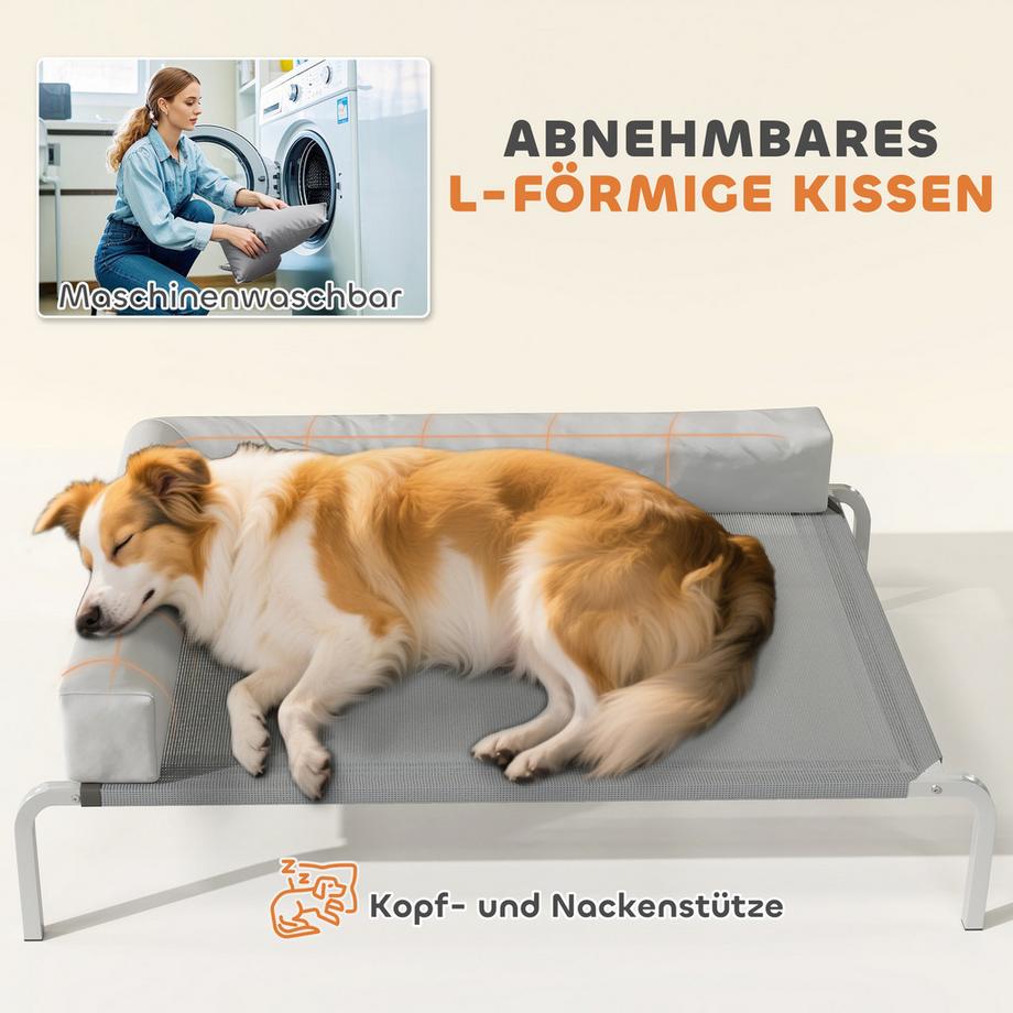 PawHut  Erhöhtes Hundebett 