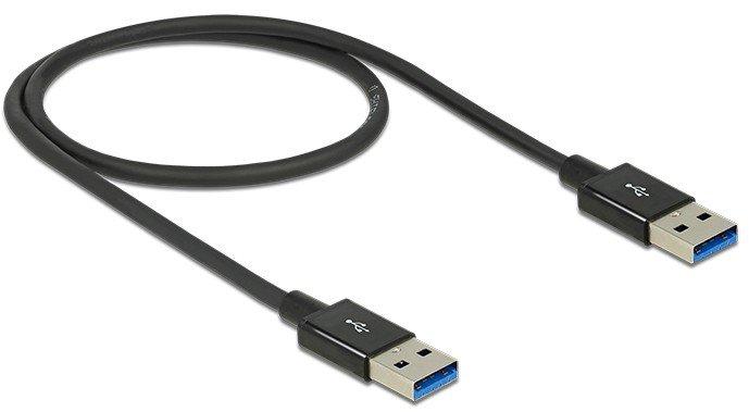 DeLock  0.5m USB 3.1 Gen 2 type-A USB Kabel 0,5 m USB 3.2 Gen 2 (3.1 Gen 2) USB A Schwarz 