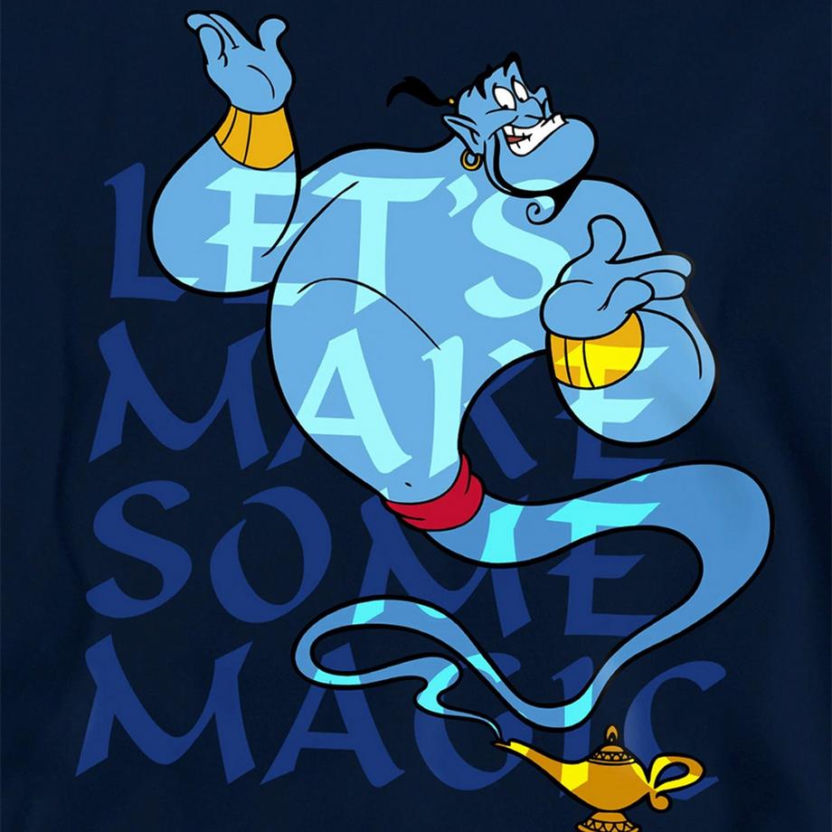Aladdin  Let's Make Some Magic Felpa Con Cappuccio Genio 