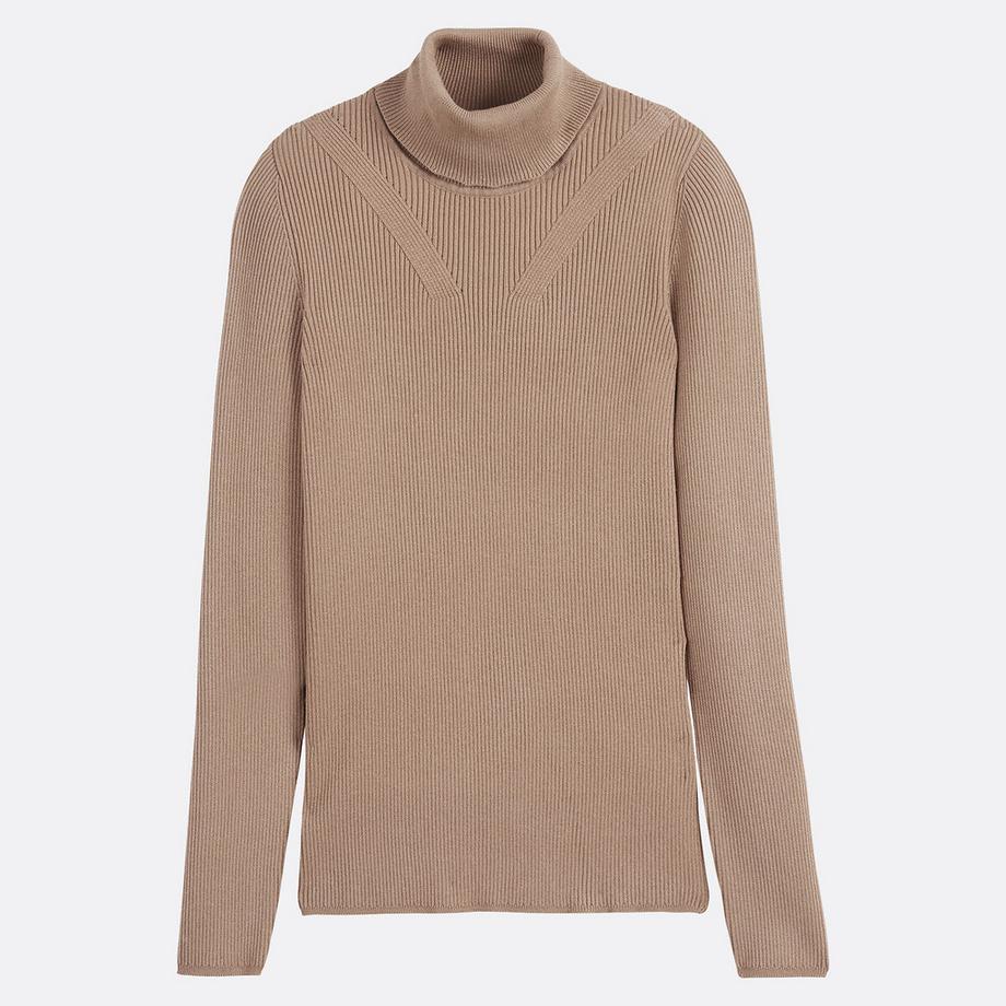 La Redoute Collections Maglione a collo alto in maglia fine  