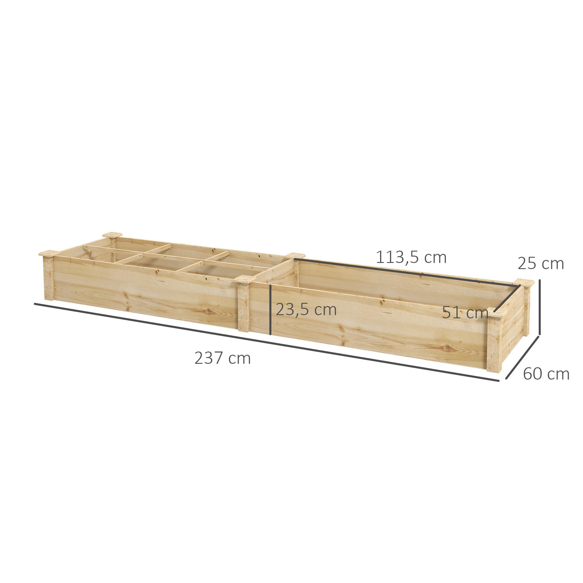 Outsunny Hochbeet aus Holz  