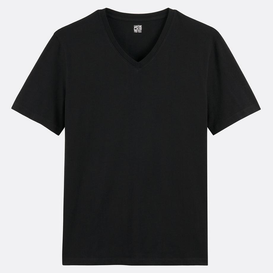 La Redoute Collections V-Ausschnitt Kurzarm T-Shirt  