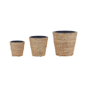 Set di 3 vasi per piante en Giacinto d'acqua Boho PLAKA