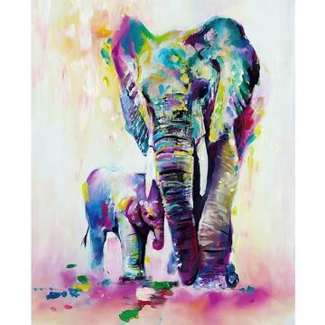 Poster su tela, Elefante - 50 x 70 cm