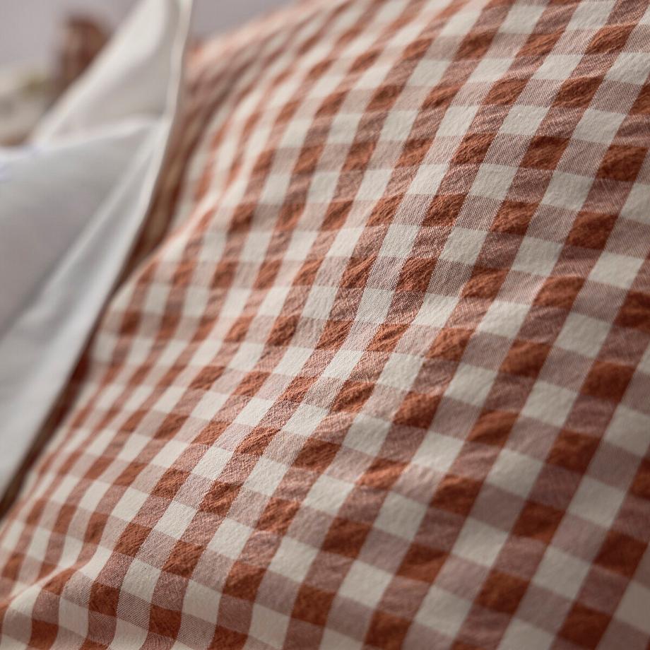 La Redoute Intérieurs Cottage Drap Housse Coton Seersucker  