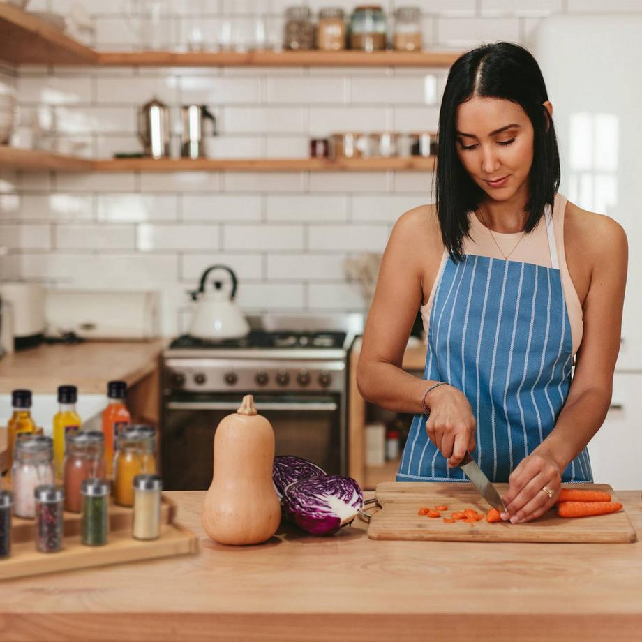 B2X  Étagère à épices en bambou sur pied 