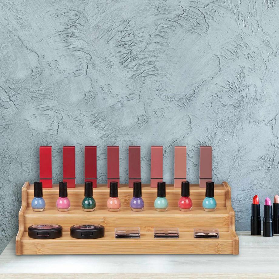 B2X  Étagère à épices en bambou sur pied 