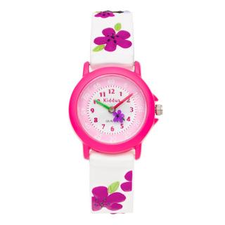 Kiddus  Time Teacher Flowers in relief Montre pour enfants 