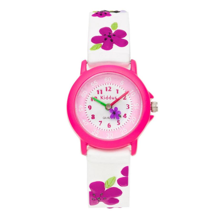 Kiddus  Time Teacher Flowers in relief  Kinderuhr 