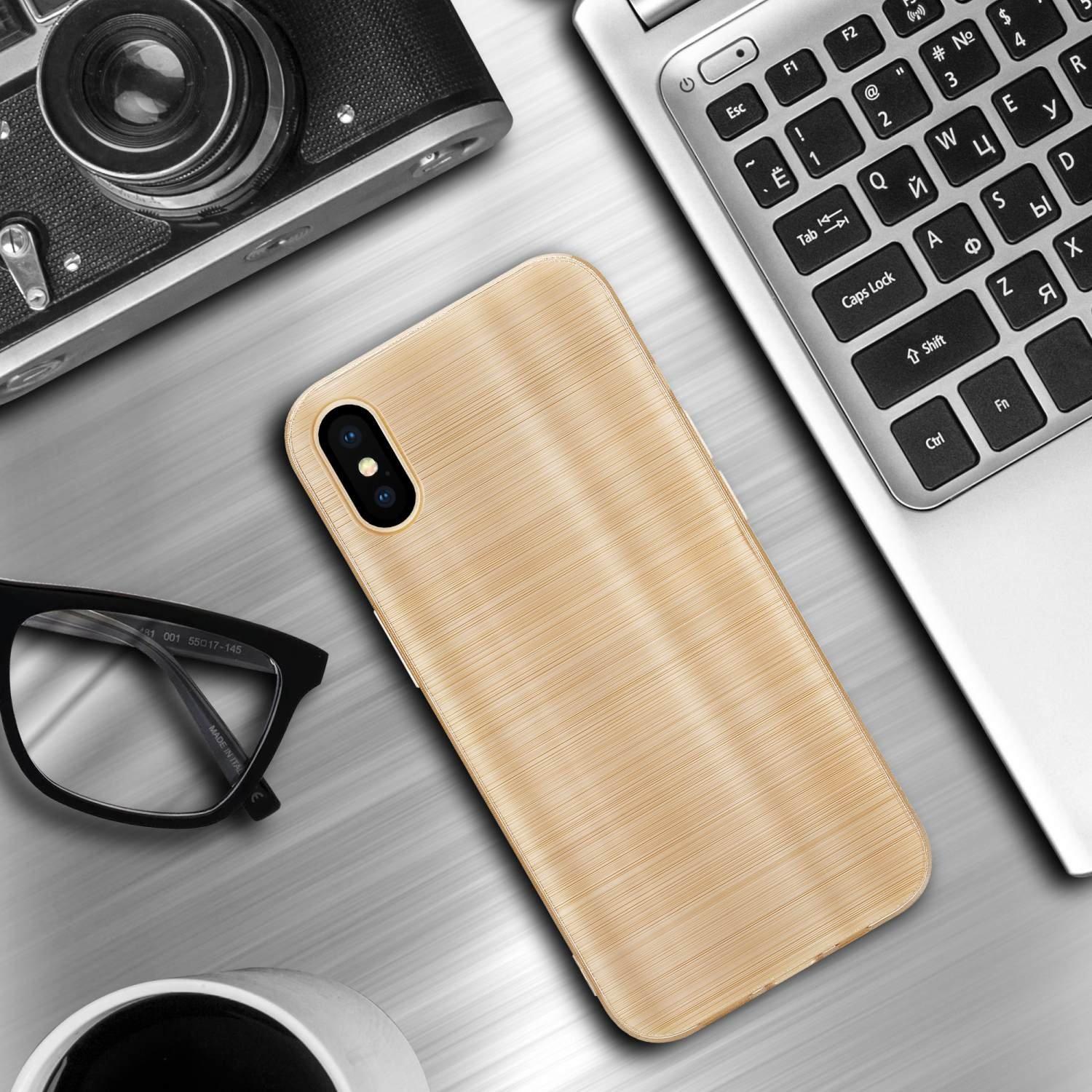 Cadorabo  Hülle für Apple iPhone XS MAX im Brushed Design 