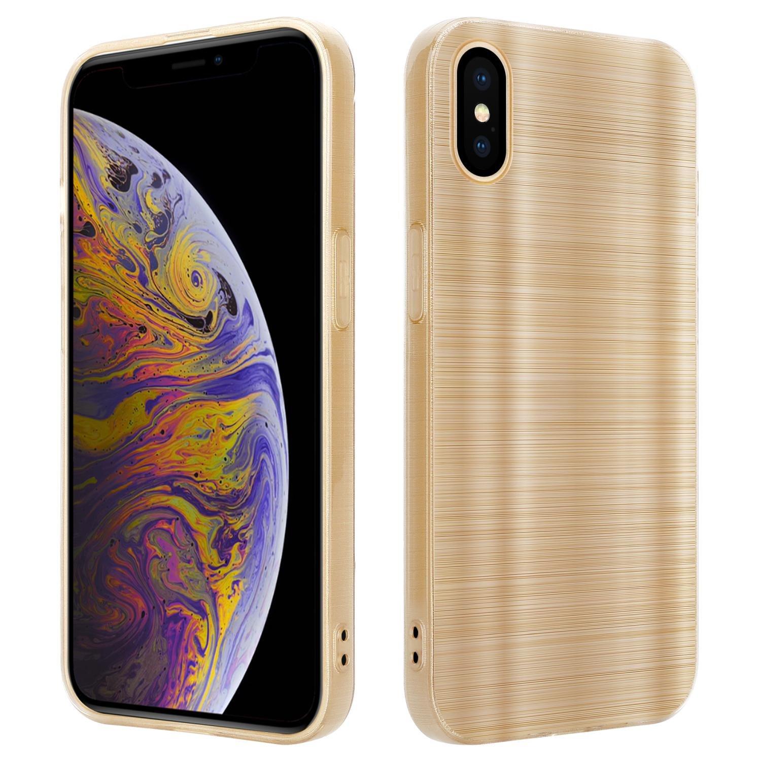 Cadorabo  Hülle für Apple iPhone XS MAX im Brushed Design 