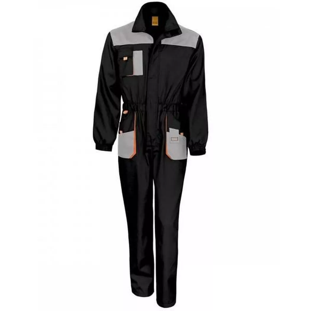 Result - WorkGuard Lite Work Overall (atmungsaktiv und winddicht) (2 StückPackung), 4XL, Schwarz
