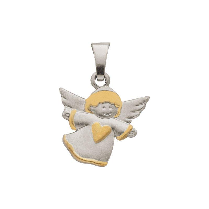 MUAU Schmuck  Pendentif ange gardien or jaune 750, 18x13mm 