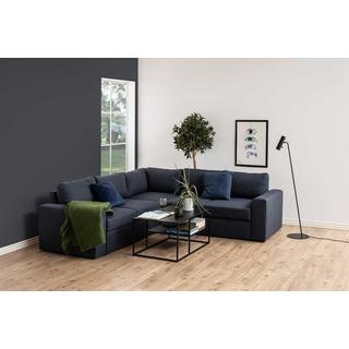 mutoni Couchtisch Modern Line 1 Boden Stahl Schwarz 90x60x45cm  