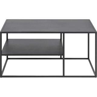 mutoni Table basse Modern Line 1 étage acier noir 90x60x45cm  