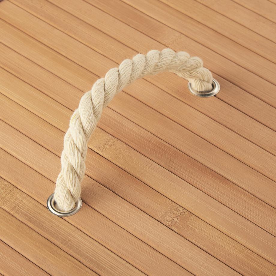 Tectake Cesto portabiancheria  in bambù  