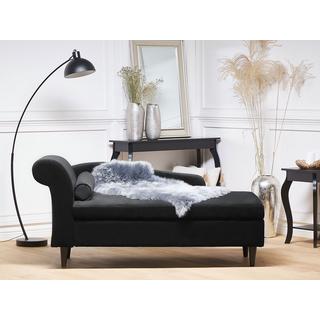 Beliani Chaise longue côté gauche en Velours Glamour LUIRO  