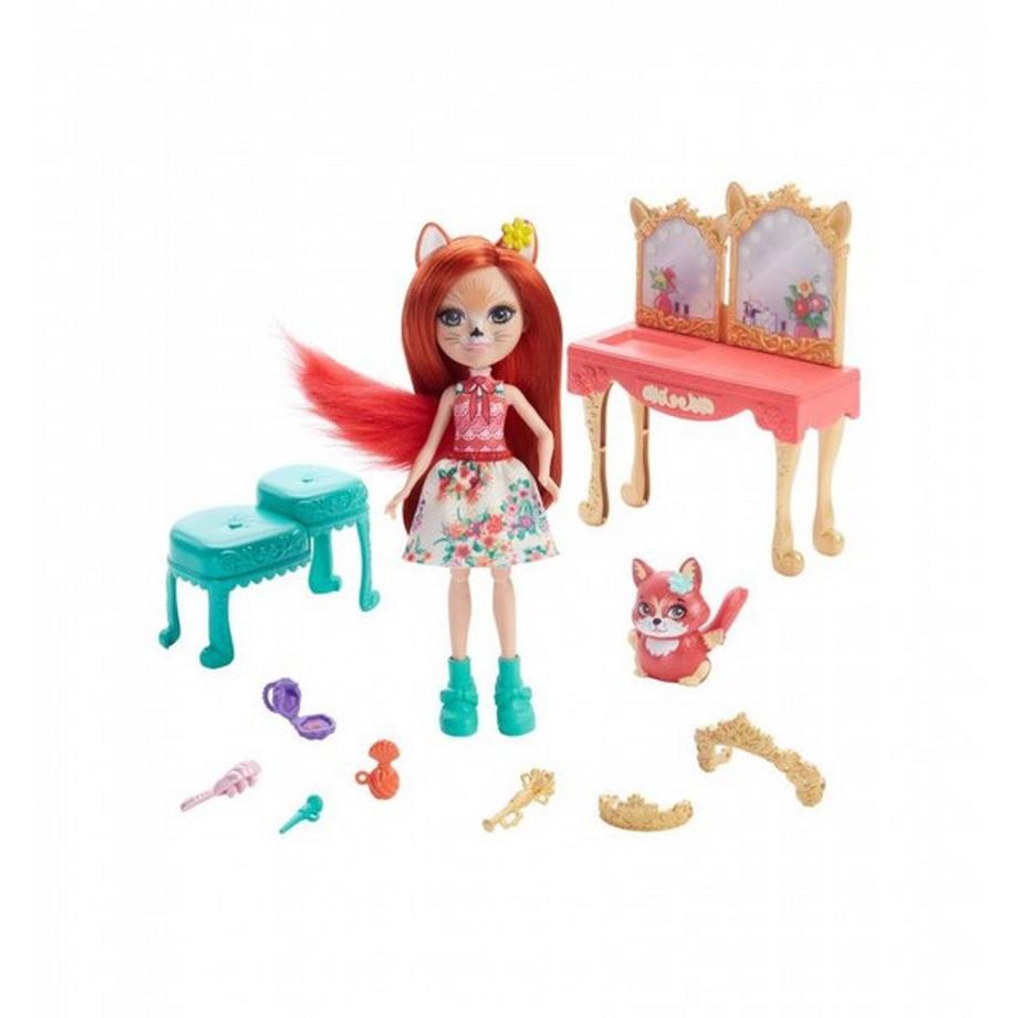Enchantimals  Royaler Frisiertisch mit Fabrina Fox & Frisk 